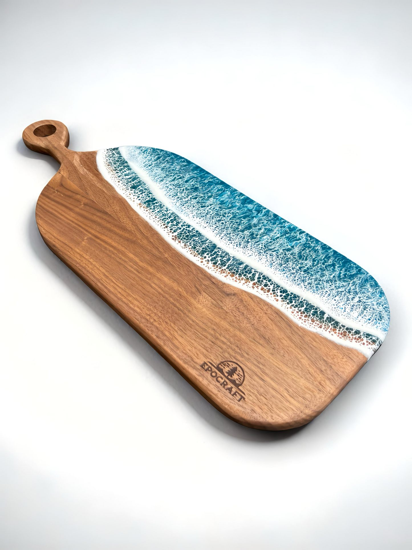 Serveerplank oceaan - Walnoot