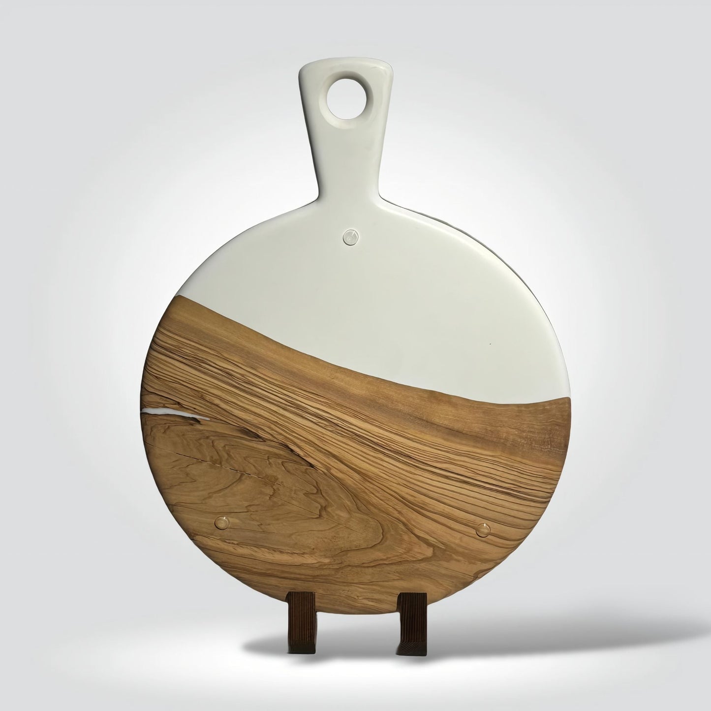 Epocraft - Ronde serveerplank - Wit