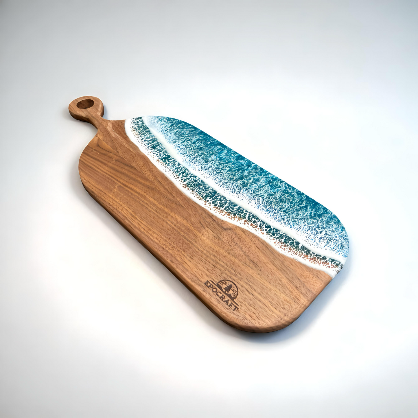 Serveerplank oceaan - Walnoot