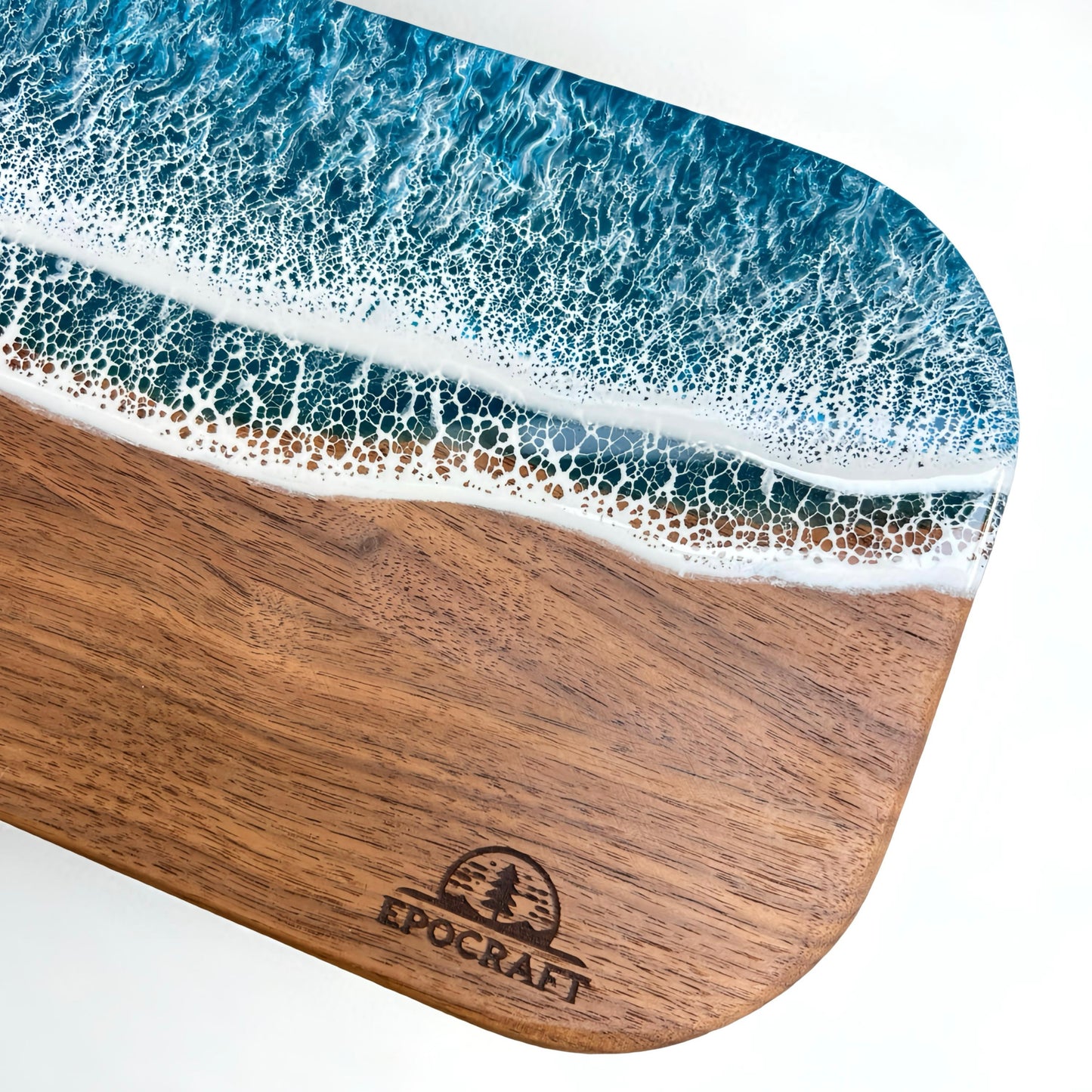 Serveerplank oceaan - Walnoot