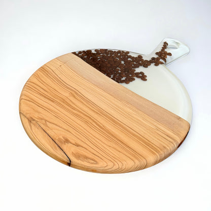 Serveerplank rond - koffie B
