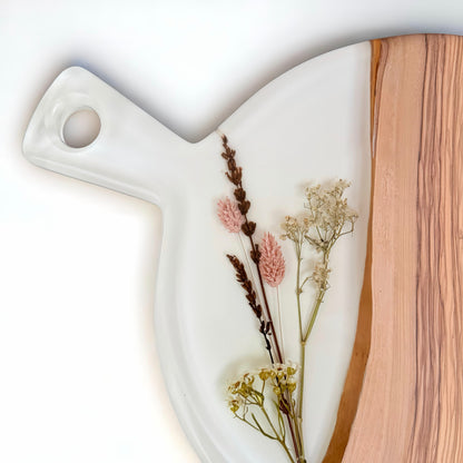 Serveerplank rond - Wit C