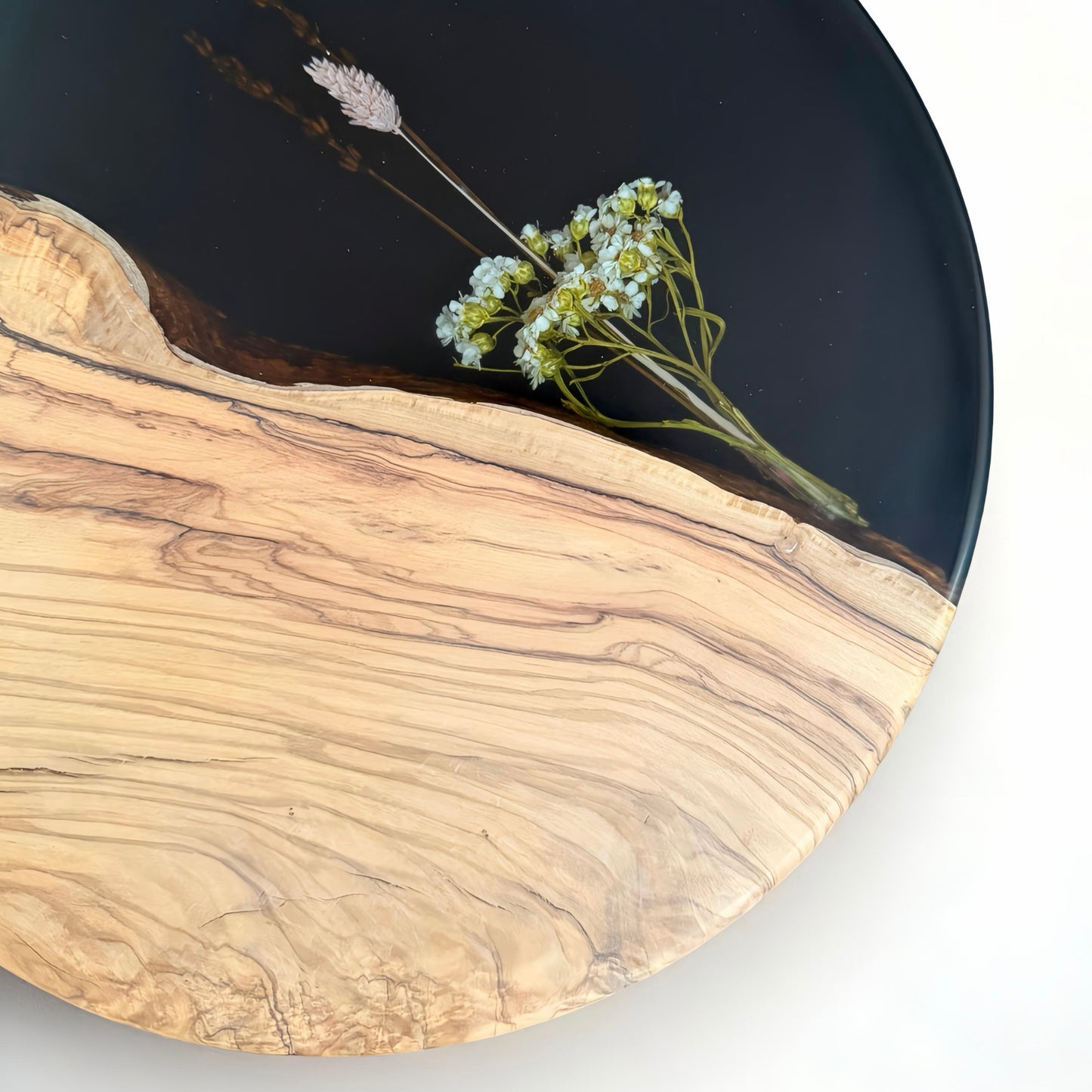 Ronde serveerplank - Zwart C