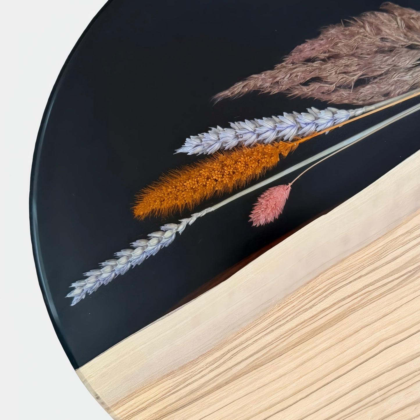 Ronde serveerplank - Zwart