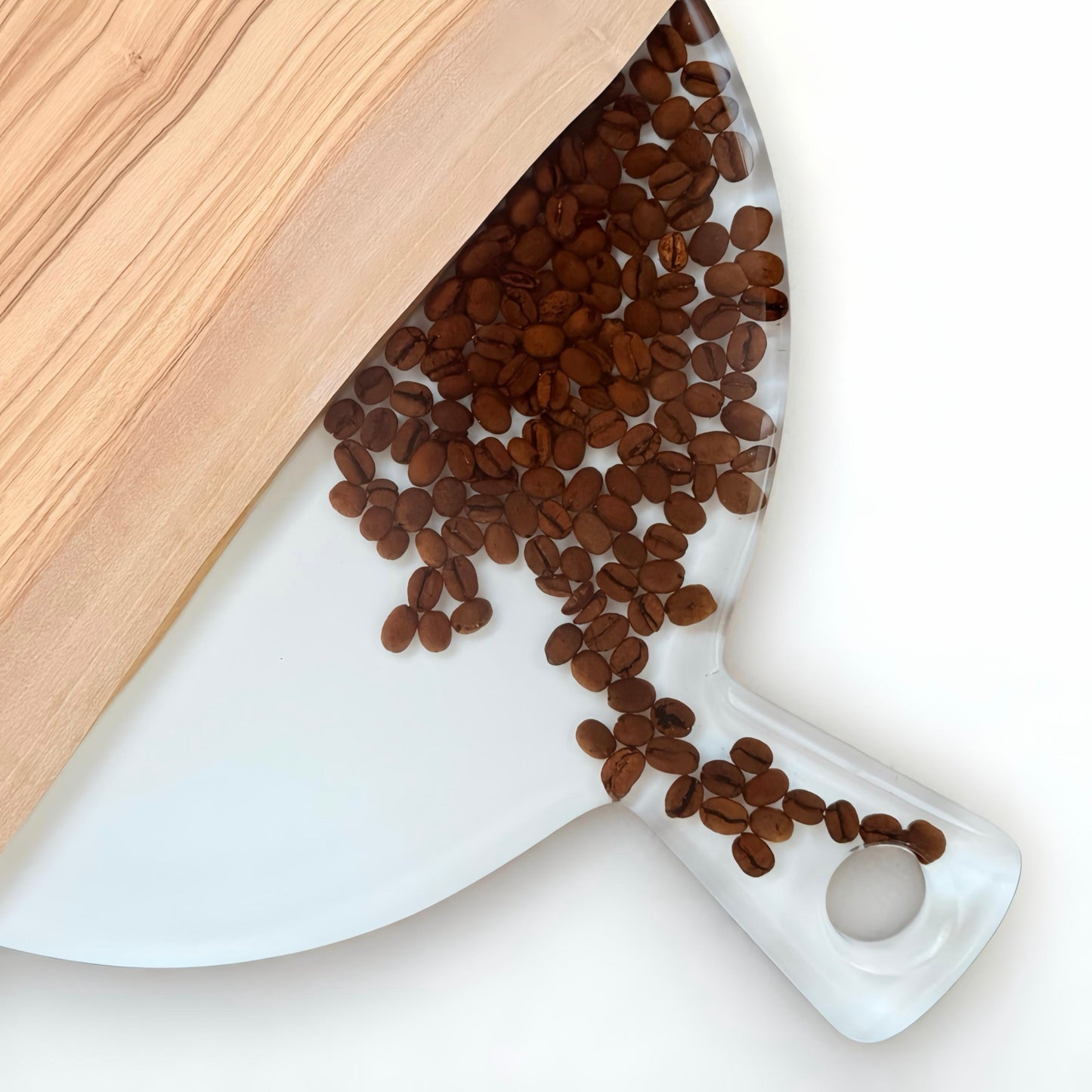 Serveerplank rond - koffie B