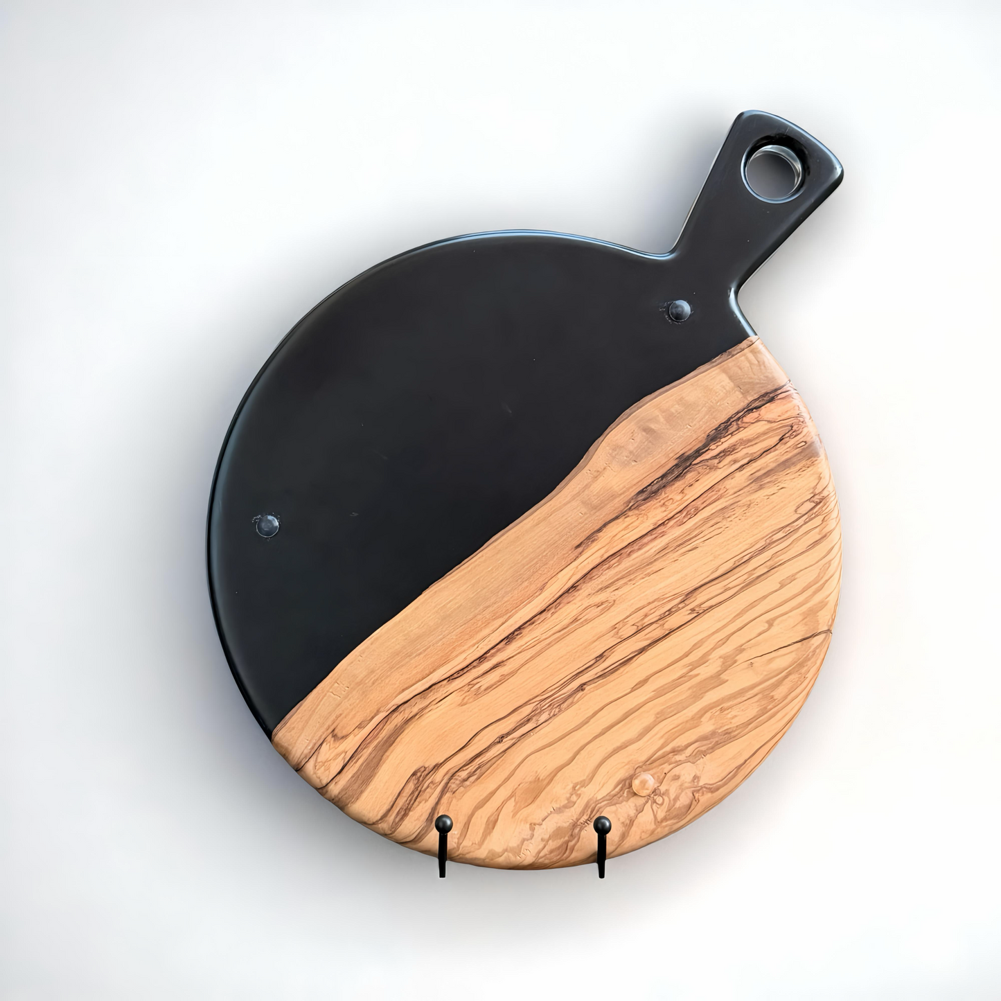 Ronde serveerplank - Zwart C