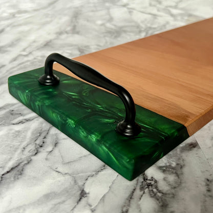 Borrelplank Peren hout - Groen