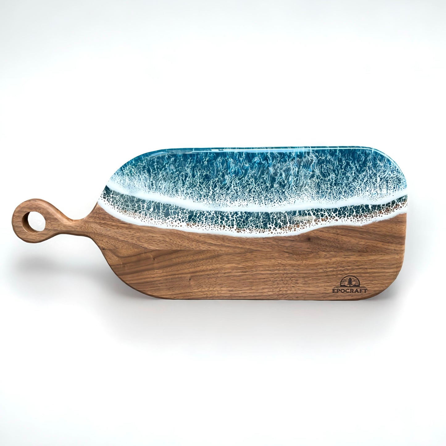 Serveerplank oceaan - Walnoot
