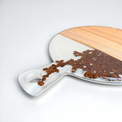 Serveerplank rond - koffie B