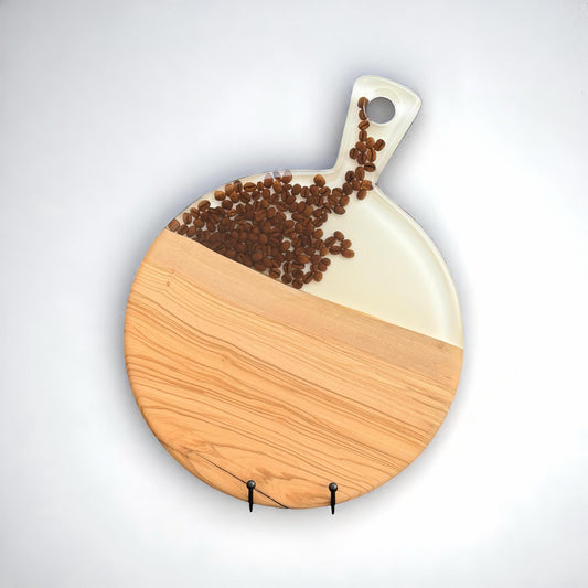 Serveerplank rond - koffie B