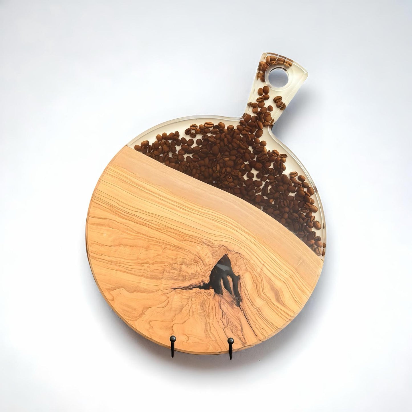 Serveerplank rond - koffie