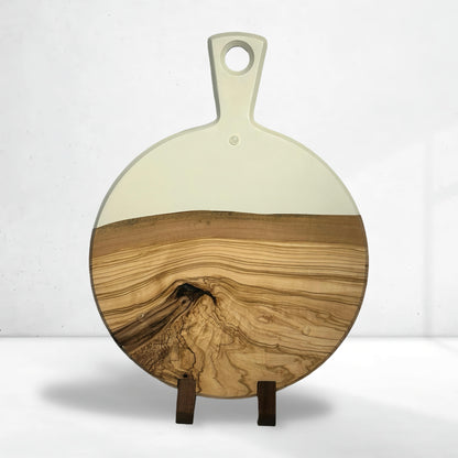 Serveerplank rond - koffie
