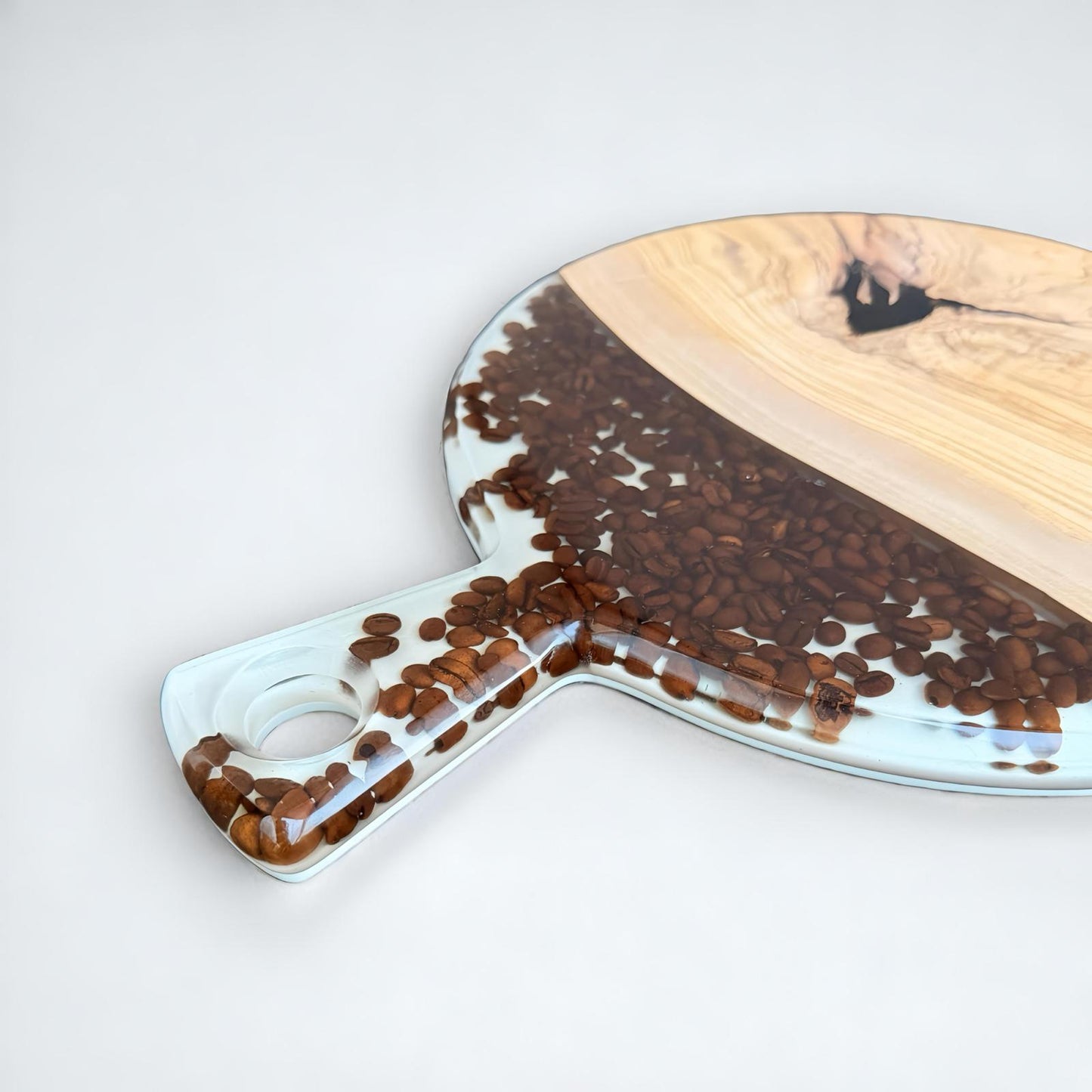 Serveerplank rond - koffie