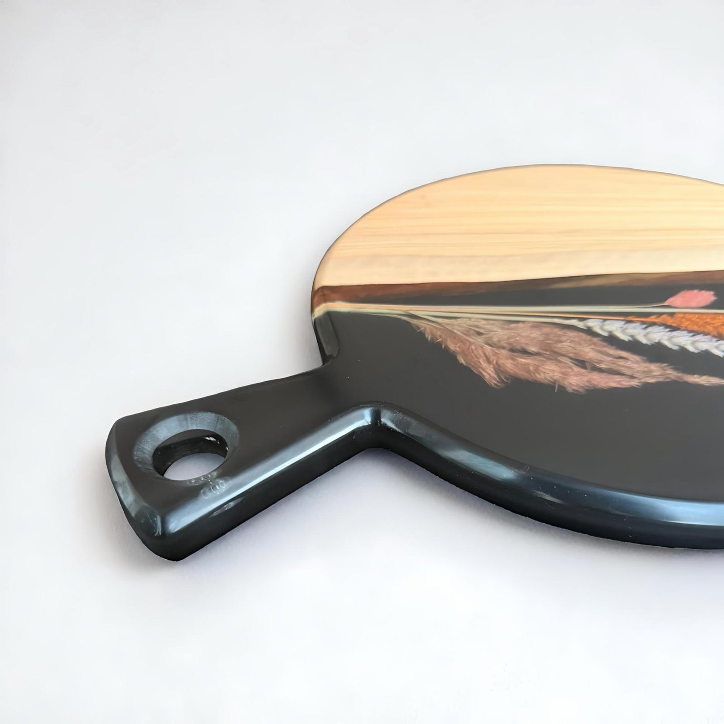 Ronde serveerplank - Zwart