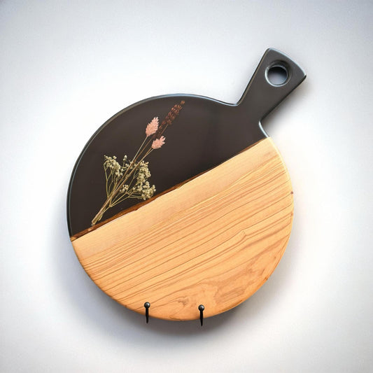 Ronde serveerplank - Zwart