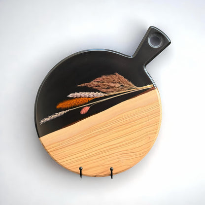 Ronde serveerplank - Zwart