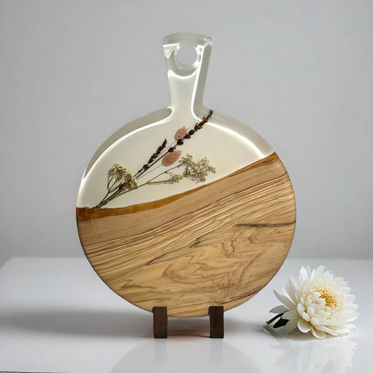 Epocraft - Ronde serveerplank - Wit
