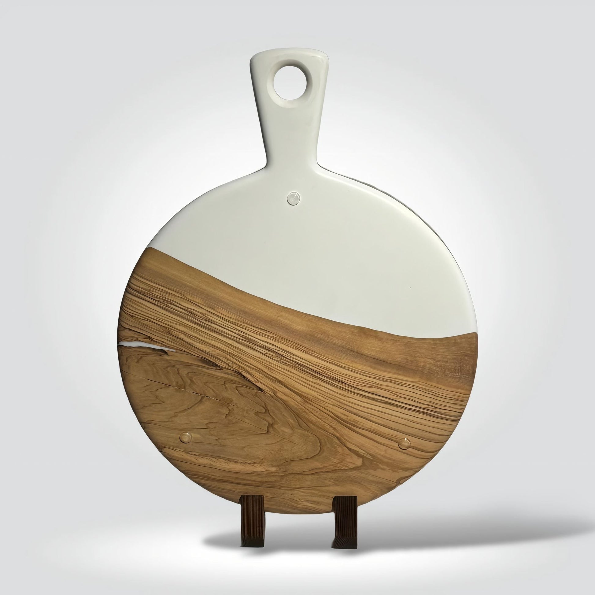 Epocraft - Ronde serveerplank - Wit