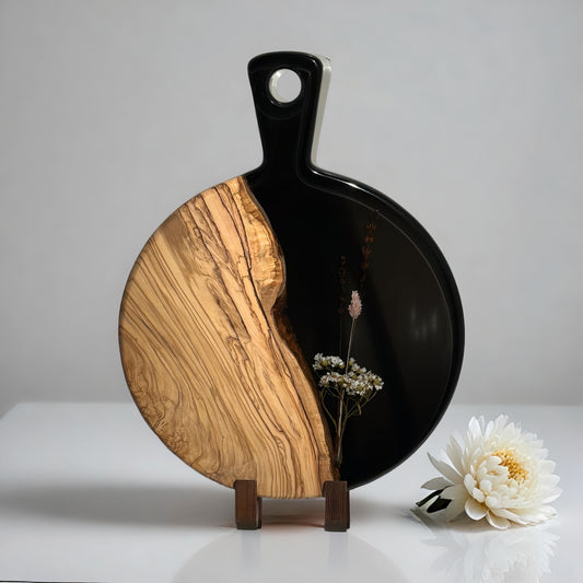 Epocraft - Ronde serveerplank - Zwart