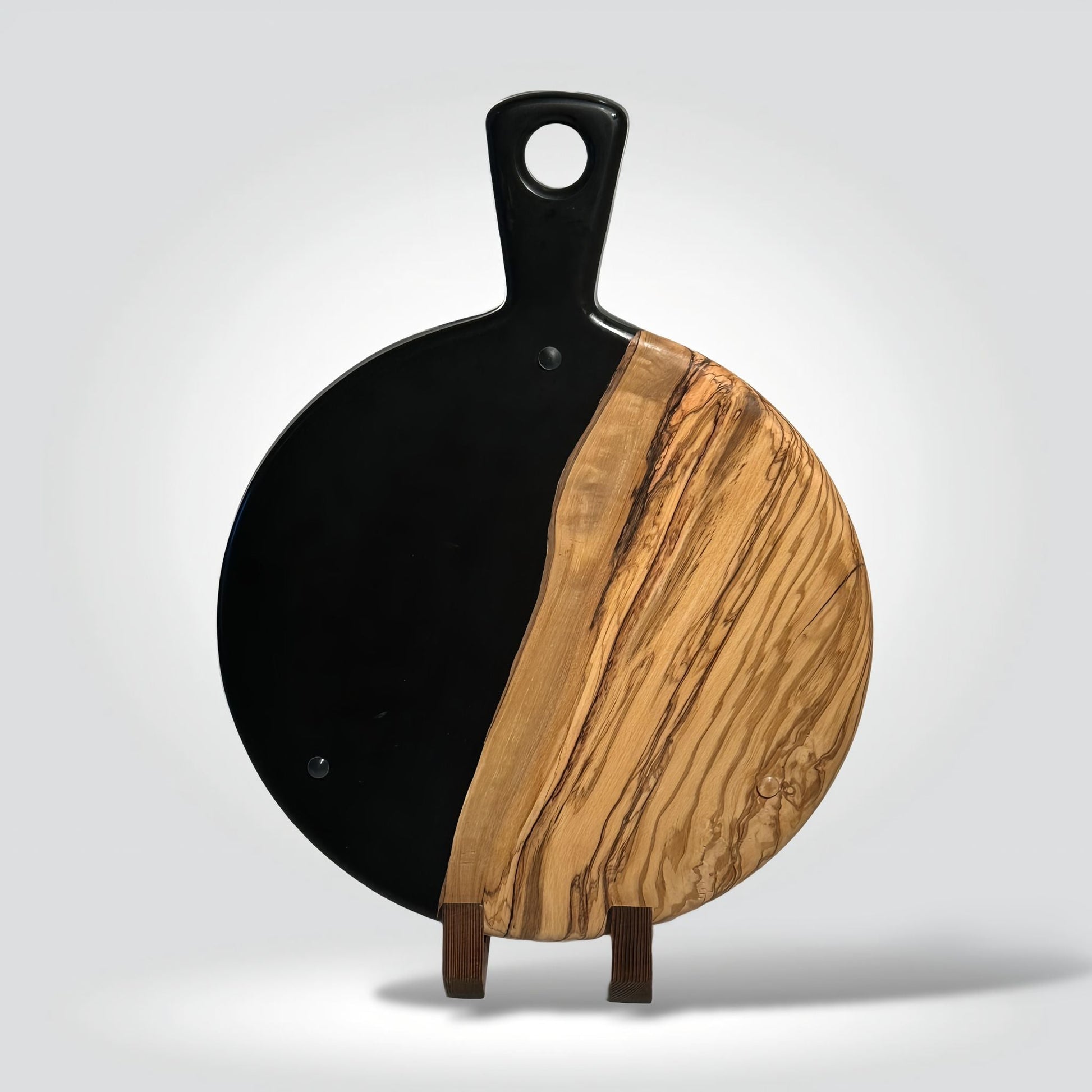 Epocraft - Ronde serveerplank - Zwart