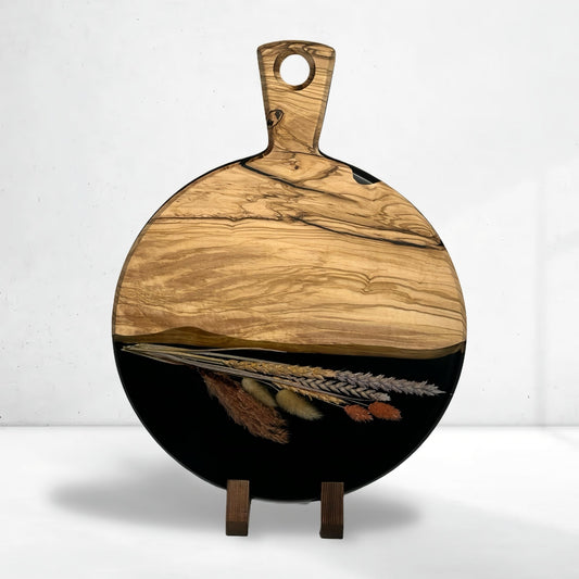 Epocraft - Serveerplank rond - Zwart