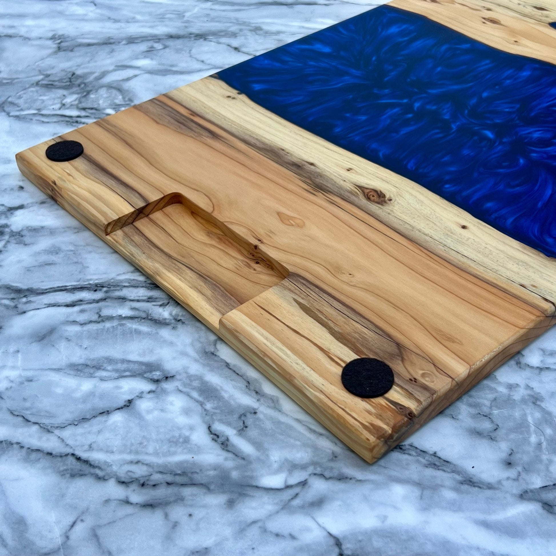 Epocraft - Serveerplank Taxus - Blauw 2