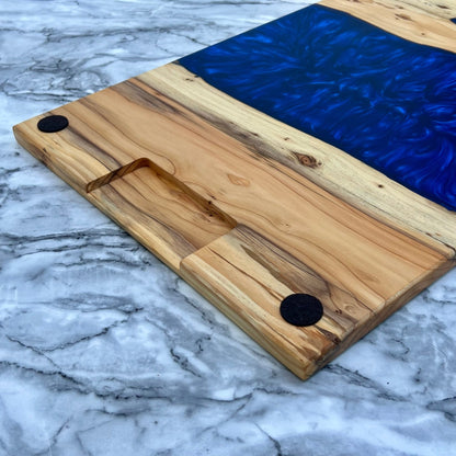 Epocraft - Serveerplank Taxus - Blauw 2